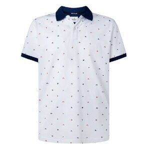 NWT -  Pepe Jeans London Firemont Short Sleeve Polo – White, Size M